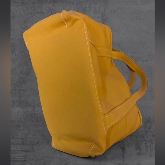 L. L. Bean Rare Color Yellow Canvas Boat and Tote Bag - Picture 4 of 13